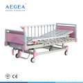 AG-CB012 4-part Steel bed boards baby crib bedding set with one manual crank